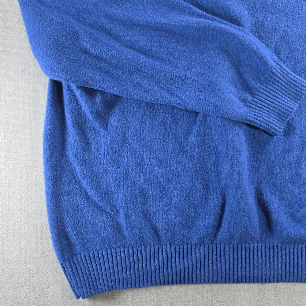 Gap Sweater Mens XXL Blue Crewneck Knit Long Sleeve Ribbed Trim